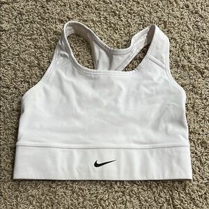 Nike White Sports Bra